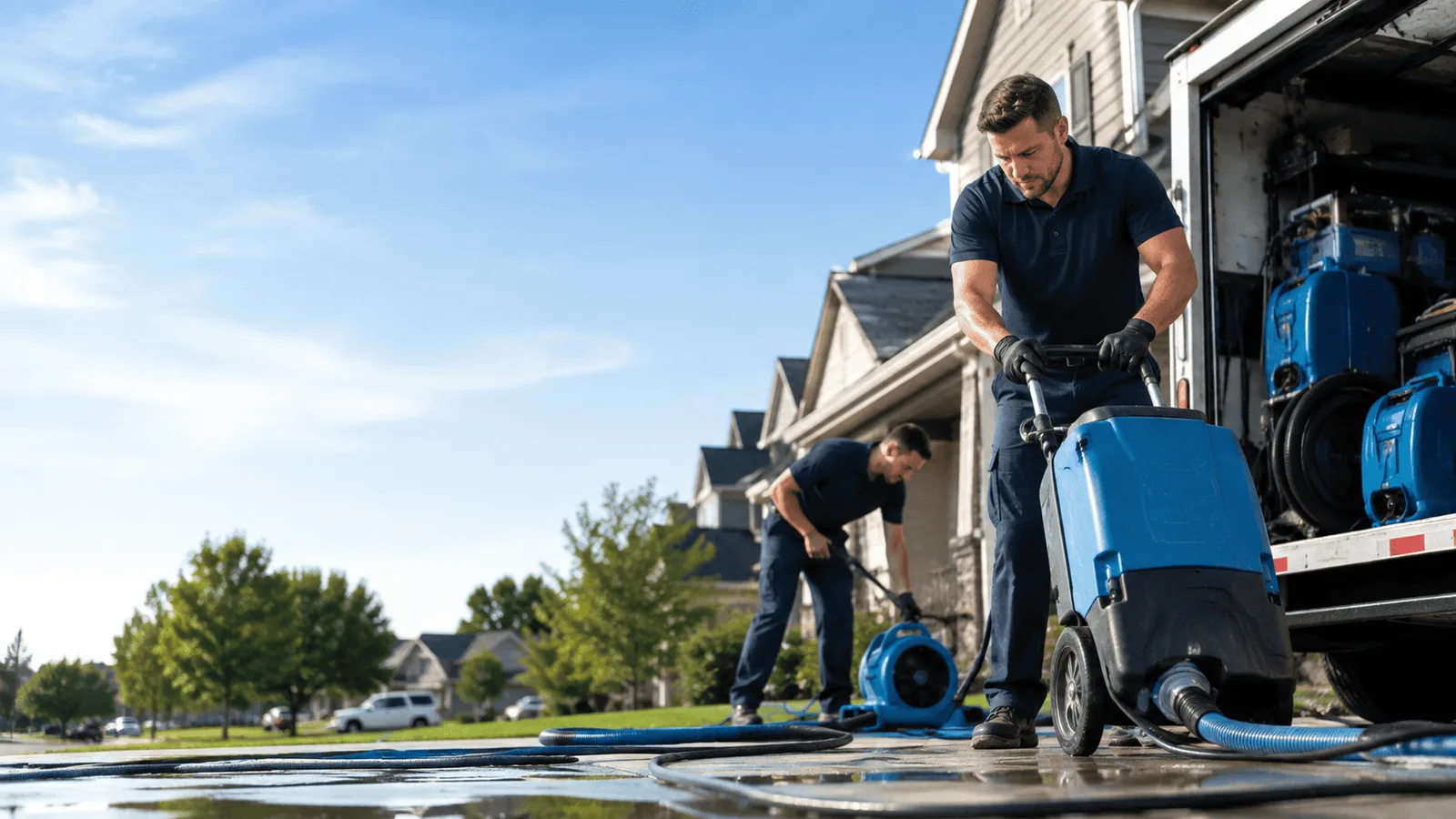 Dehumidification being performed in Collegeville, PA
